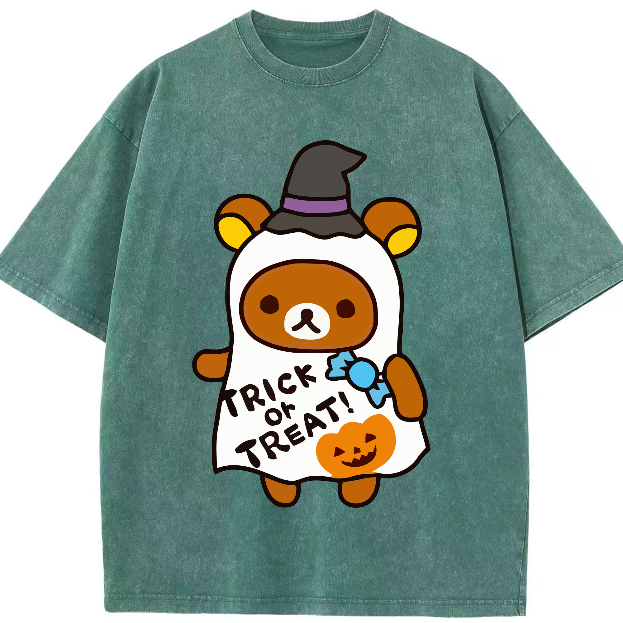 （画像用） リラックマ リラックマ キイロイトリ Rilakkuma Korilakkuma Kiiroitori 綿100% ヴィンテージ風 半袖Tシャツ（フロントプリント）